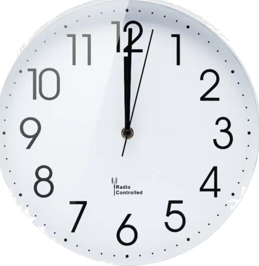 Rubicson Radiostyrt veggklokke 30 cm Rubicson Radiostyrt veggklokke 30 cm