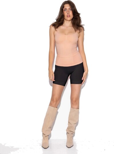 LYKKELAND ateliér Second Skin Cami Top   Tan   Beige   38 40