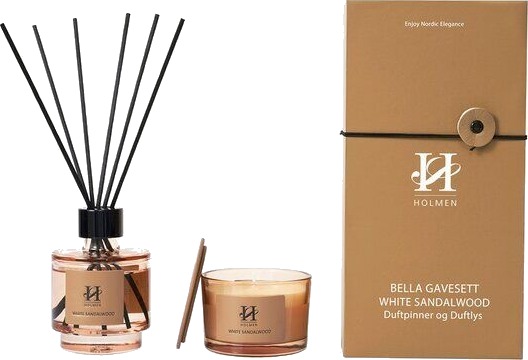 Holmen Bella gavesett White Sandalwood 23x11,5x8 cm brun
