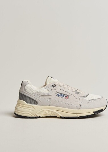 Autry Hyperway Low Suede Running Sneaker Light Grey Autry Hyperway Low Suede Running Sneaker Light Grey