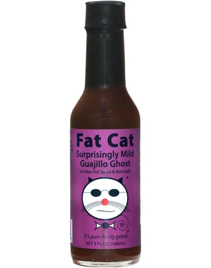 Fat Cat Surprisingly Mild Guajillo Ghost Tex Mex Guajillo og Ghost Pepper Chilisaus 148 ml USA Fat Cat Surprisingly Mild Guajillo Ghost Tex Mex Guajillo og Ghost Pepper Chilisaus 148 ml USA