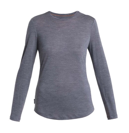 Icebreaker Women's Merino 125 Cool-Lite™ Sphere III Long Sleeve Tee Midnight Navy Heather XS, Midnight Navy Hthr