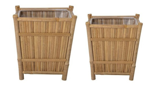 Bloomingville Sole Blomsterkrukke Sett med 2 Bambus Natur 1668060-01-0 1685990-01-0