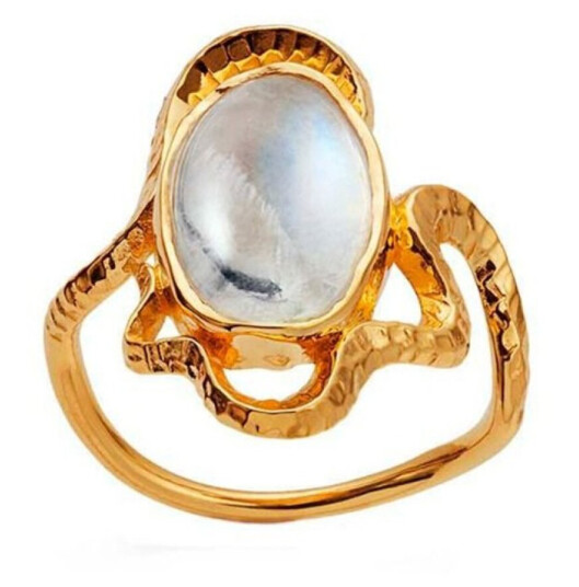 Maanesten Siren Ring 18 kt. Gullbelagt sølv 4731a-49 - Dame - 925 sterling silver