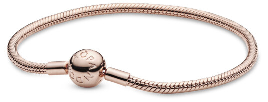 Pandora Armbånd i rosèforgylt 925 sølv 19 cm Pandora Armbånd i rosèforgylt 925 sølv 19 cm