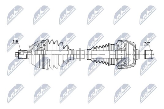 Nty Drivaksel NTY NPW VW 220 Nty Drivaksel NTY NPW VW 220