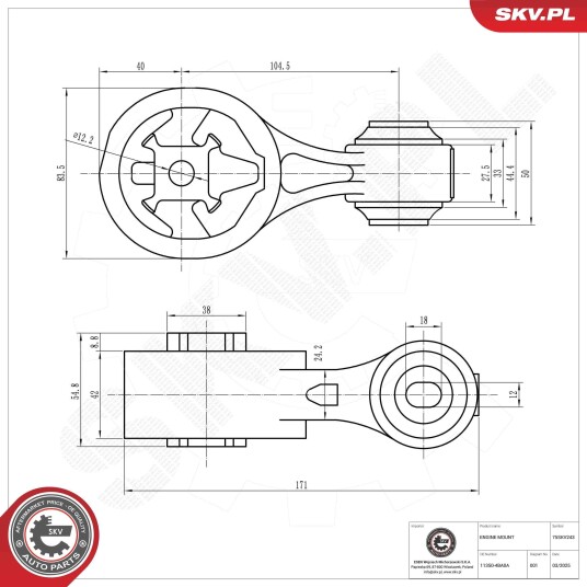 Motorfeste ESEN SKV 75SKV243