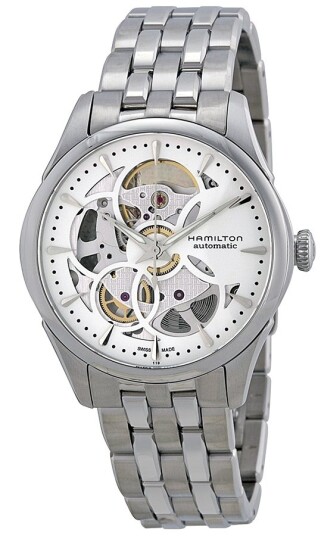 Hamilton Dameklokke H32405111 Hvit/Stål Ø39 mm