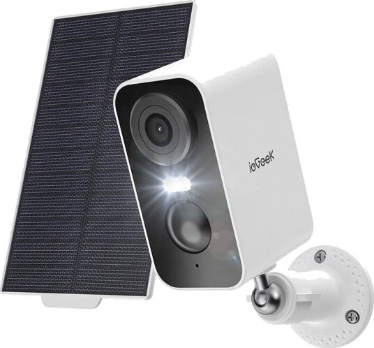 Iegeek Utendørs Overvåkningskamera Med Solcellepanel ZS-GX3S 3mp Wifi IP65 Hvit