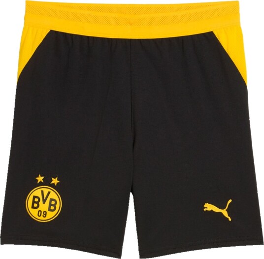 Puma Fotballshorts   Dortmund Replica   Black/Raskere Yellow   Puma   10 år 140   Shorts Gul Svart