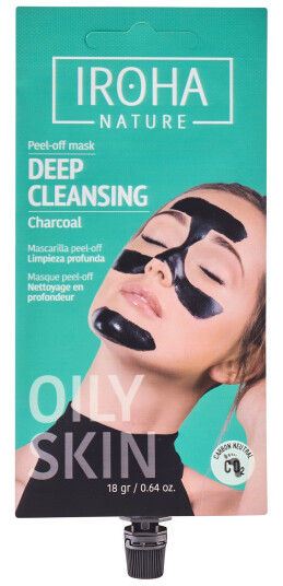 Iroha Nature Deep Cleansing Charcoal Peel Off Face Mask
