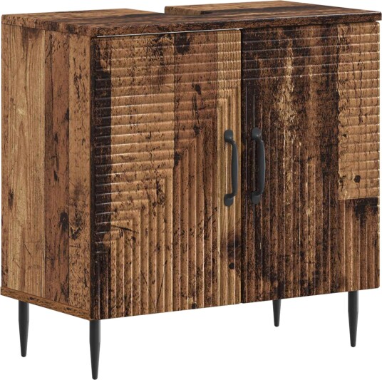 vidaXL Baderomsvaskeskap HAARLEM Gammelt tre 59,5 x 31,5 x 59 cm