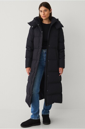 Áhkká Dunfrakk Down Coat Parka W Svart Áhkká Dunfrakk Down Coat Parka W Svart