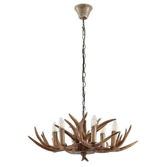 Lindby Tejask hengelampe, gevir, 6 lyskilder 70 cm Lindby Tejask hengelampe, gevir, 6 lyskilder 70 cm