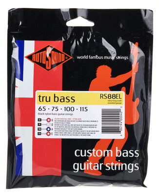 Rotosound RS88EL Svart Nylon Extra Long