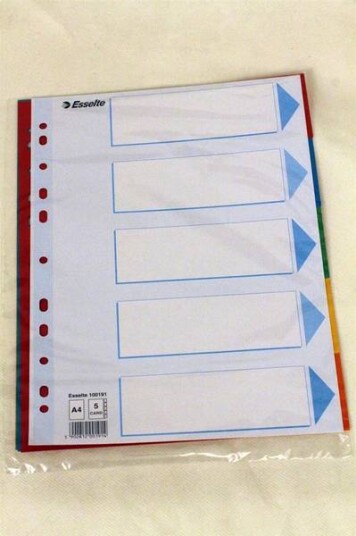 Skilleark 5-Delt A4
