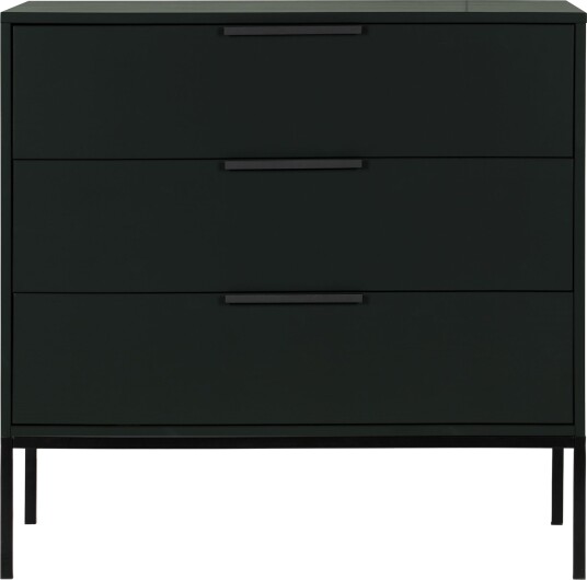 Woood Adam Kommode m. 3 skuffer - Svart 1741980-03-31 1609663-02-0 Woood Adam Kommode m. 3 skuffer - Svart 1741980-03-31 1609663-02-0