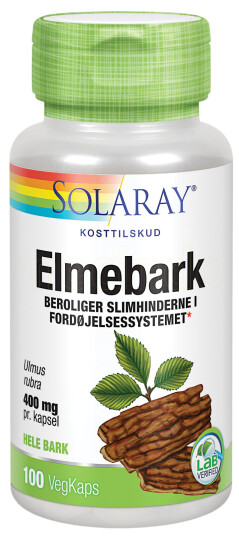 Solaray Rød Almbark 400 mg 100 Kapslar