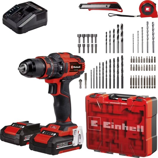 Einhell TE-CD 18/40 Slagbormaskin med 2x2,0 Ah Batteri og 40Nm Moment Einhell TE-CD 18/40 Slagbormaskin med 2x2,0 Ah Batteri og 40Nm Moment