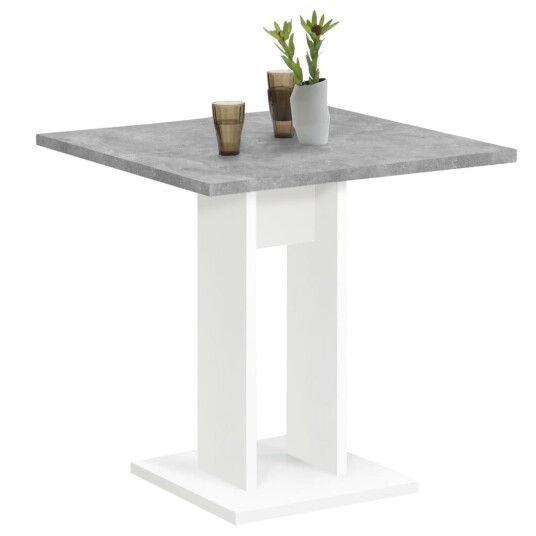 FMD Spisebord 70 cm betonggrå og hvit FMD Spisebord 70 cm betonggrå og hvit