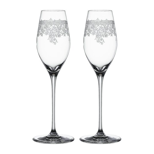 Spiegelau Arabesque champagneglass 30 cl 2-pakning Klar
