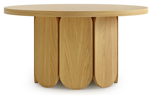 Woodman Soft Sofabord - Natur, Ø78 Unoliving