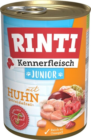 Rinti Våtfôr Kennerfleisch Junior Kylling 6 X 400 G Rinti Våtfôr Kennerfleisch Junior Kylling 6 X 400 G