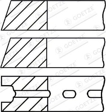 Stempelringsett GOETZE ENGINE 08-525411-00