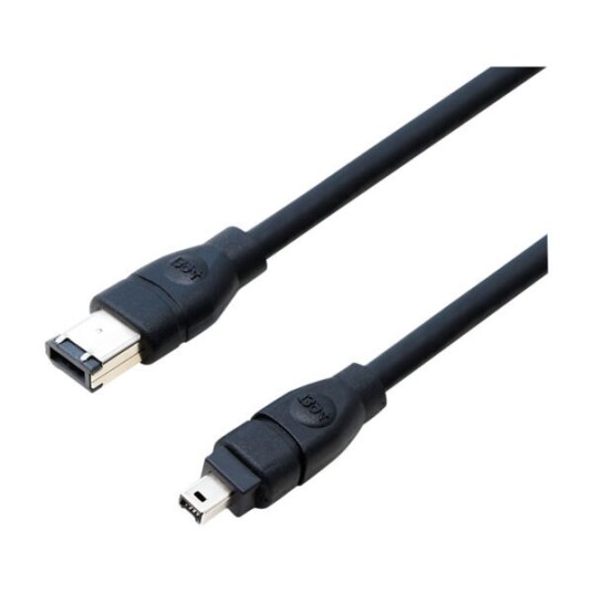 ELETRA IEEE 1394A 4P M - 6P M 2M KABEL, SVART