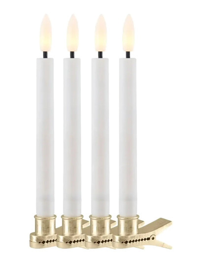 Sirius Home Sille Wax Tree Candle 4 Pcs Set - White - H:10CM Sirius Home Sille Wax Tree Candle 4 Pcs Set - White - H:10CM