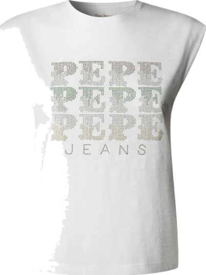 Pepe Jeans Dame Topper Hvit S, Pepe Jeans Dame Topper Hvit S,
