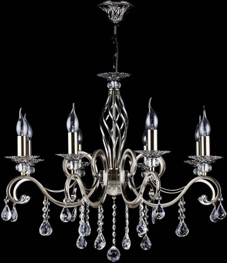 Maytoni Lysekrone Grace, dimbar, Messing / gull, Stue / spisestue, Metall