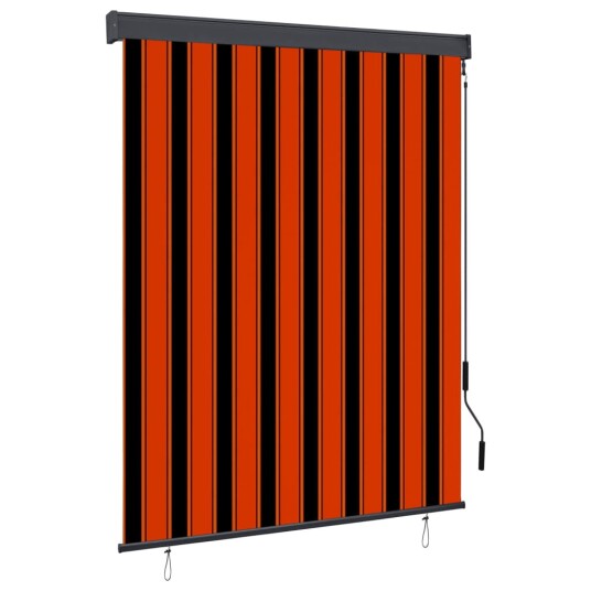 vidaXL Utendørs rullegardin 140x250 cm oransje og brun