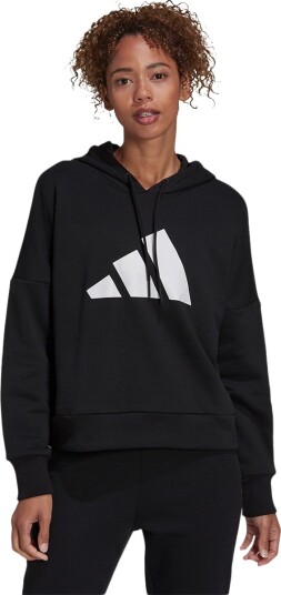 adidas Future Icons 3 Bar Logo Hettegenser Dame Svart S