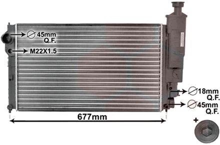 VAN WEZEL 40002131 Radiator motorkjøling
