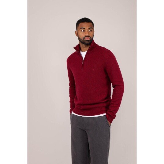 Tommi Half zip Fudge S Lambswool half zip sweater