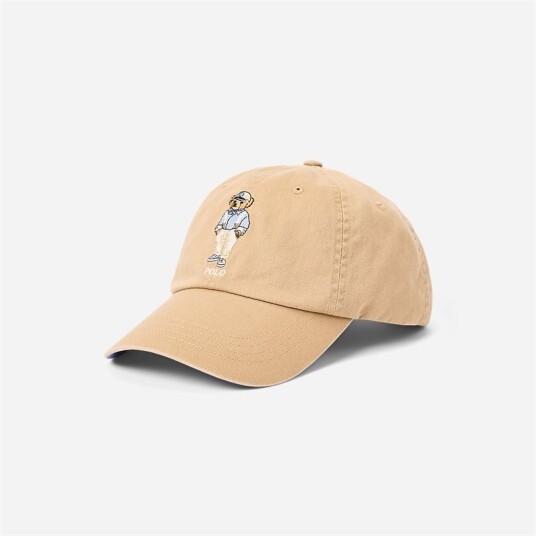 Ralph Lauren Polo Bear Twill Ball Cap Cafe Tan