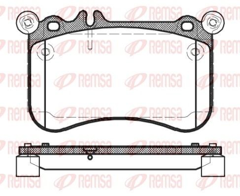 Bremseklosser REMSA 1465.00 Bremseklosser REMSA 1465.00