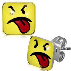 "Sour Smiley" øredobb "Sour Smiley" øredobb
