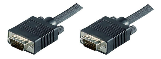 MicroConnect VGA-kabel - HD-15 (VGA) (hann) til HD-15 (VGA) (hann) - 5 m - formstøpt, tommelskruer - svart MicroConnect VGA-kabel - HD-15 (VGA) (hann) til HD-15 (VGA) (hann) - 5 m - formstøpt, tommelskruer - svart