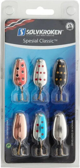 Sølvkroken Spesial Classic sluksett, 6 pk - 10 gram Sølvkroken Spesial Classic sluksett, 6 pk - 10 gram