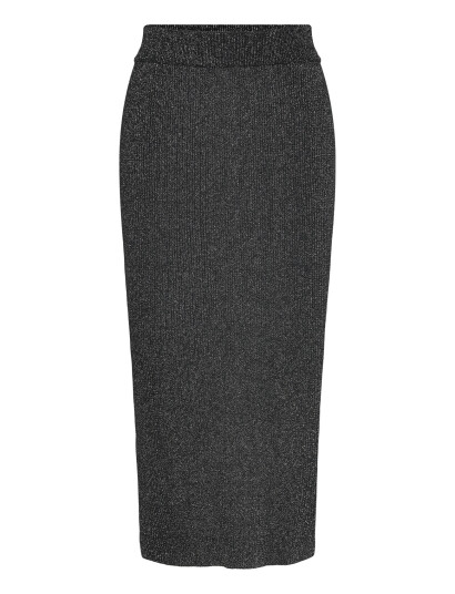 A View Felicity Rib Lurex Skirt Grey L A View Felicity Rib Lurex Skirt Grey L