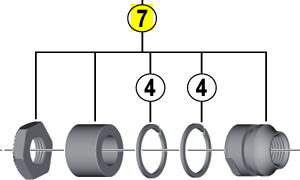 Shimano Låsemutter for FH-T3000