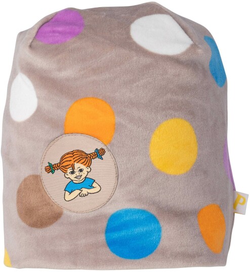 Pippi Langstrømpe Bubbles Velour Lue Beige