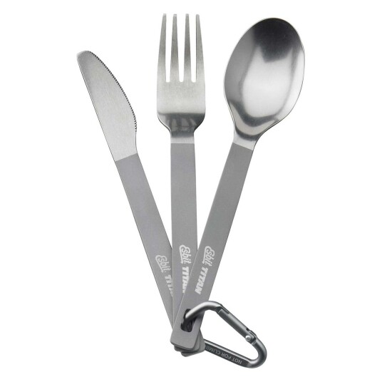 Esbit Titanium Cutlery Set Silver OneSize, Silver