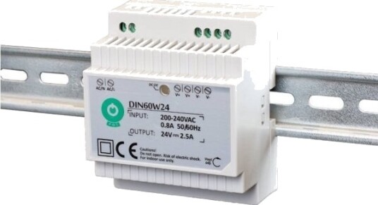 Mpl Power Elektro Din Skinne Strømforsyning 24V 2,5A 60W