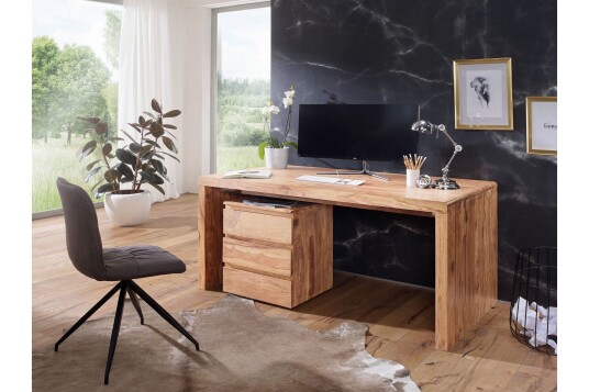 Skrivebord Randig 160 cMassivt Tre