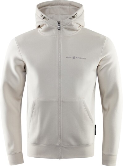 Sail Racing Men"s Bowman Logo Zip Hood Ecru XXL