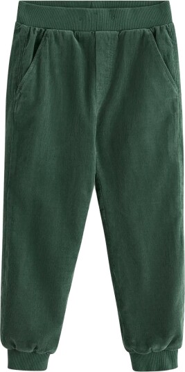 Lindex Lined Corduroy Joggers DARK DUSTY GREEN 104