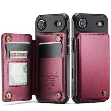 Caseme iPhone Air C22 etui RFID kortlommebok   rød